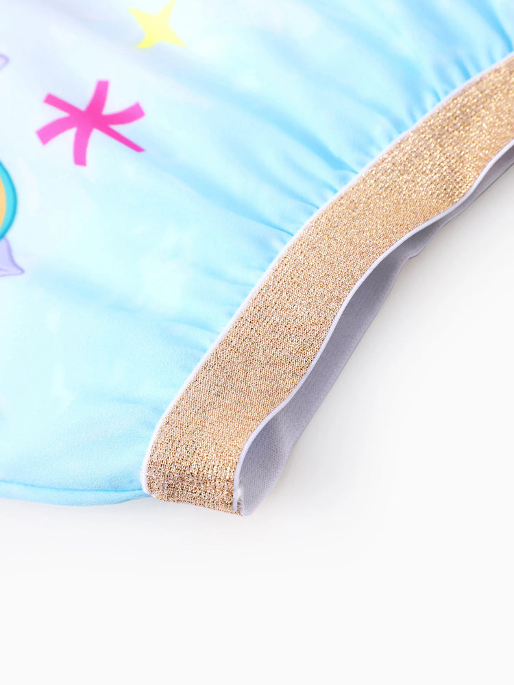 PAW Patrol Toddler Girl 1pc Skye Everest And Liberty Stars print Gradient Skirt Light Blue