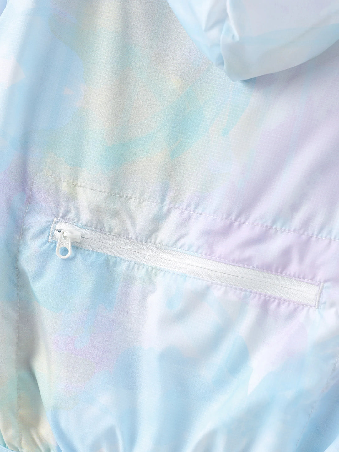 Disney Frozen Toddler Girl 1pc Elsa Tie-dyed print Zipper Hooded Storage Sun Protection Jacket Multi-color