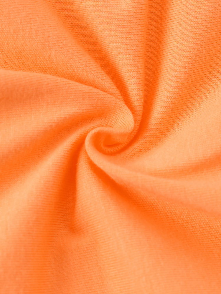 Conjunto de 2 piezas de camiseta sin mangas y pantalones cortos anudados de algodón Moana para niña pequeña de Disney, color naranja