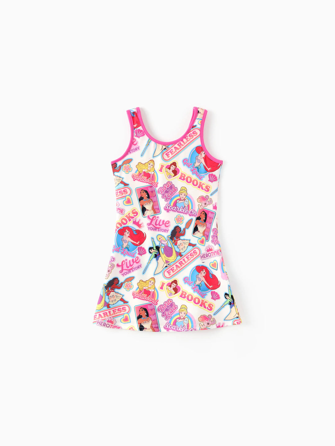 Disney Princess Toddler Girl Ariel/Moana Naia™ Tank Dress Pink
