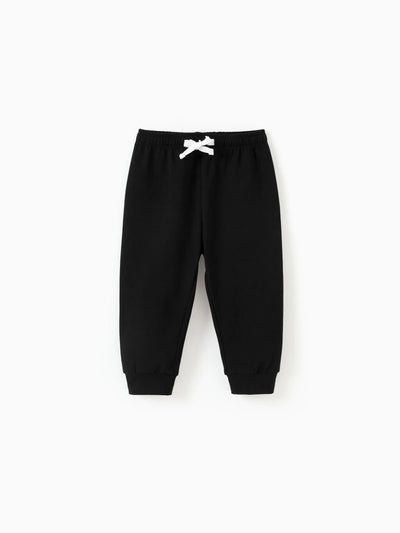 Baby Boy/Girl Casual Cotton Elasticized Pants Black