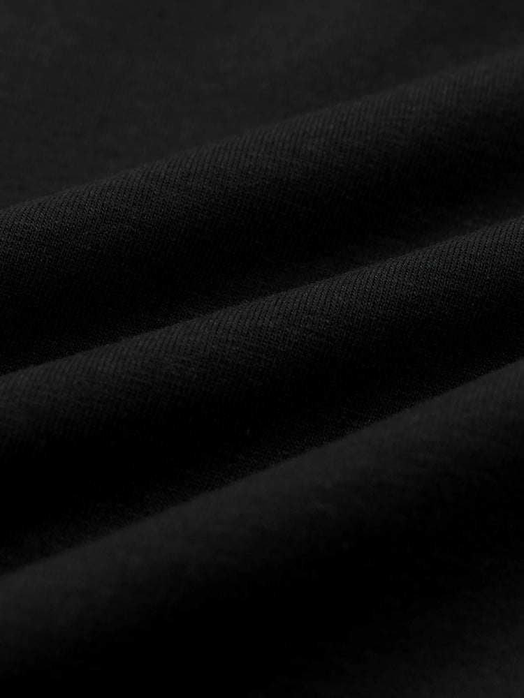 Pantalon décontracté en coton élastique pour bébé garçon/fille, noir