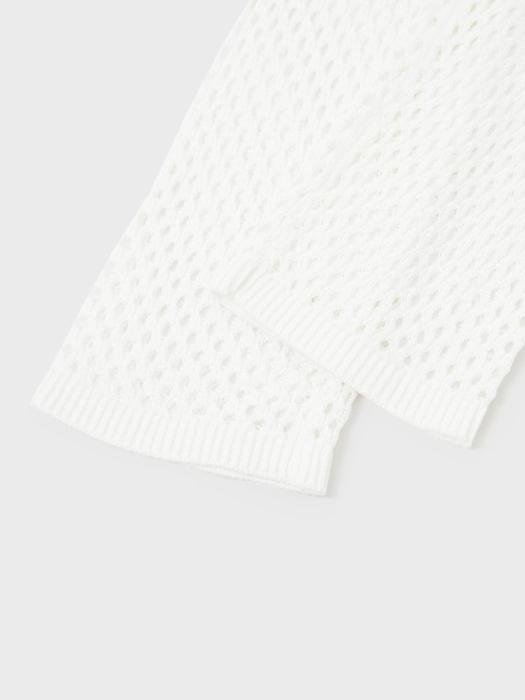 Family Matching Crochet Mid-Rise Swim Cover up White Cargo Pants for Mommy and Me White