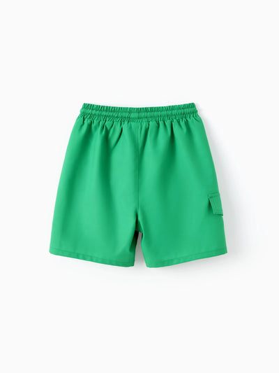 Teenage Mutant Ninja Turtle Toddler/Kid Boy Character Print Sunproof UPF50+ Swimming Trunks Green