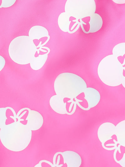 Disney Mickey and Friends Toddler/Kid Girl Minnie Mouse UPF 50+ Color Changing Swimsuit Pink