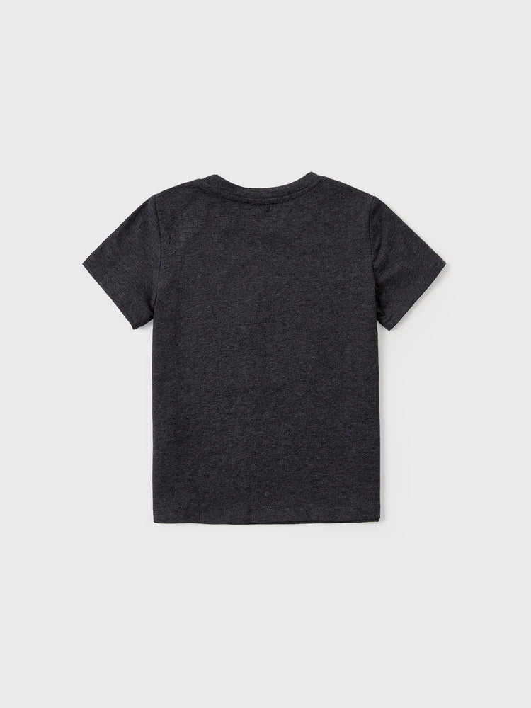 Camiseta de algodón familiar a juego con estampado de cocoteros, manga corta, multicolor