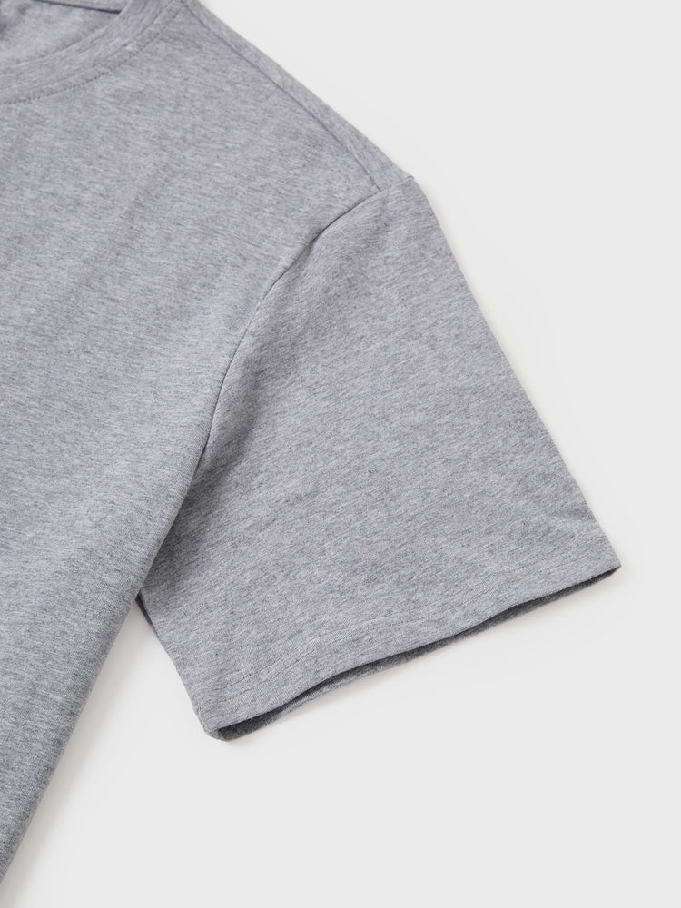 Camiseta de algodón familiar a juego con estampado de cocoteros, manga corta, multicolor