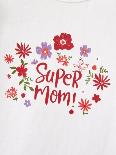 3-Piece Baby Girl Letter Print Romper and Polka dots Shorts and Headband Set Red