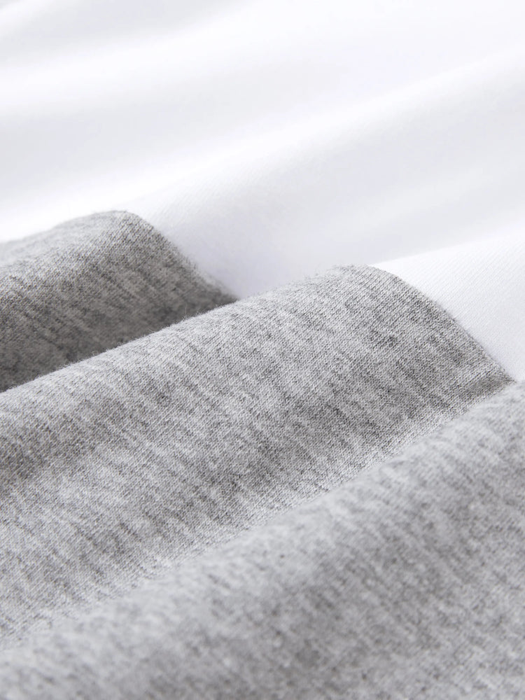 Baby Boy Gentle Style Faux-two Romper White