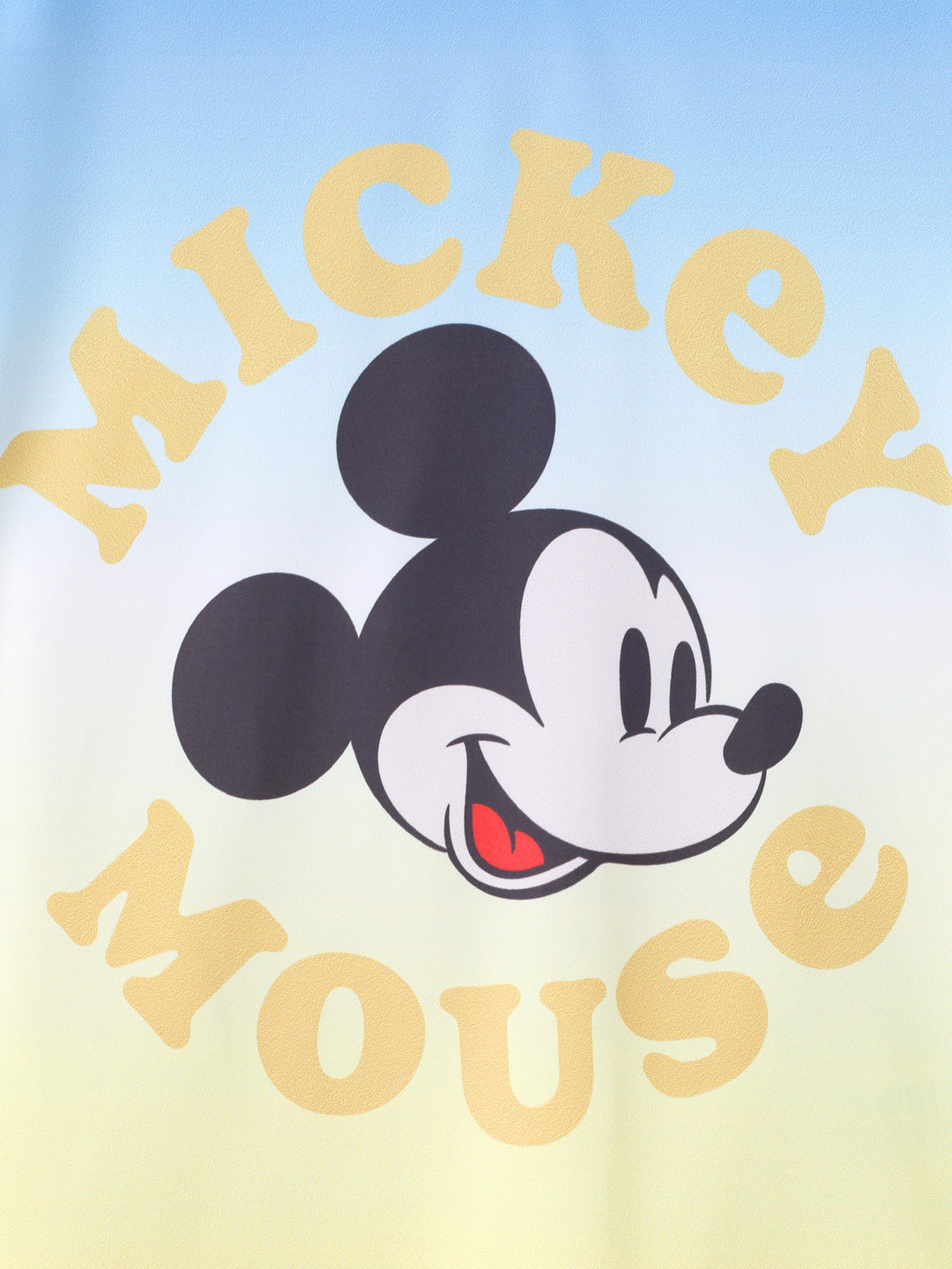 Vestido/mono/camiseta vaquera con estampado completo de Mickey Mouse de Disney y sus amigos en azul