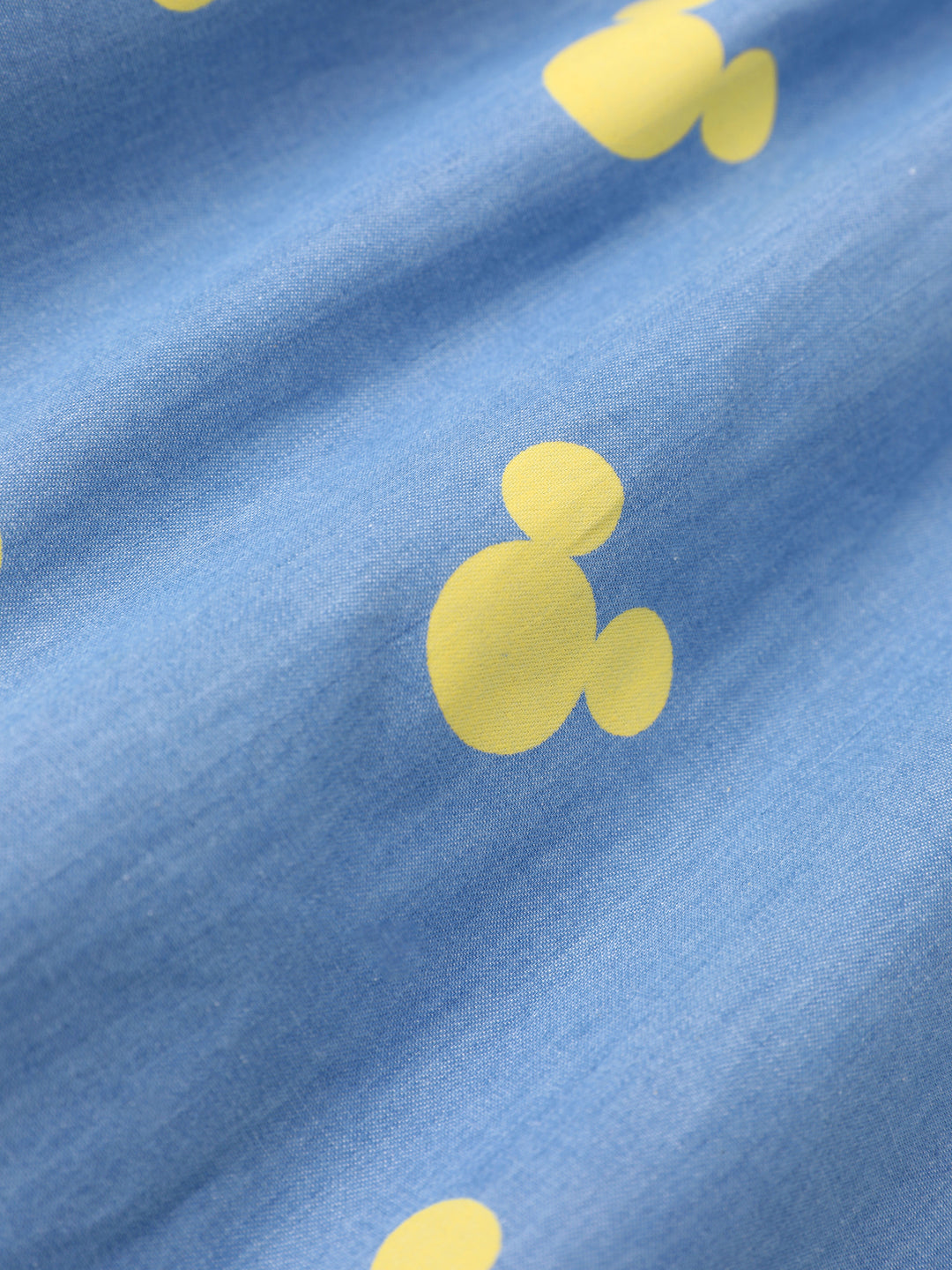 Vestido/mono/camiseta vaquera con estampado completo de Mickey Mouse de Disney y sus amigos en azul
