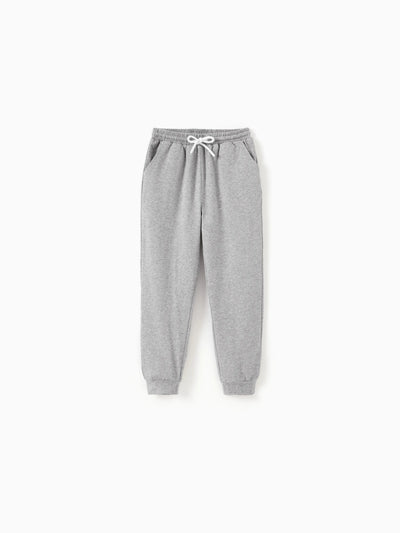 Kid Boy/Girl Casual Cotton Elasticized Pocket Pants Grey