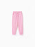Kid Girl Casual Cotton Elasticized Pocket Pants Pink