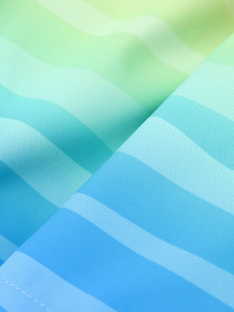 Bañador de Bob Esponja para niño pequeño, 1 pieza, estampado de personajes y rayas, UPF 50+, color naranja