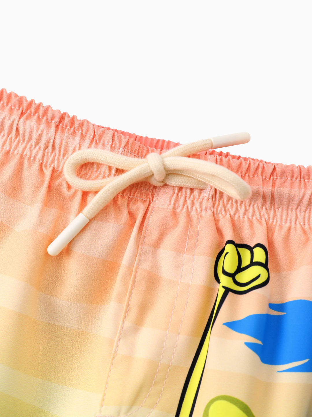 SpongeBob Schwammkopf Kleinkind/Kind Junge 1 Stück Charakter/Streifenmuster UPF 50+ Badehose orange