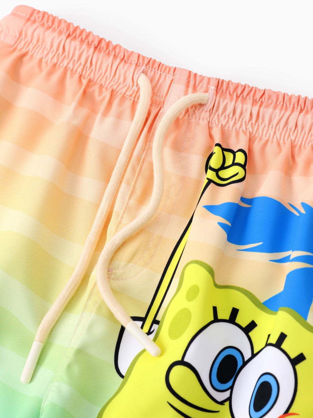 SpongeBob Schwammkopf Kleinkind/Kind Junge 1 Stück Charakter/Streifenmuster UPF 50+ Badehose orange