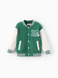 Disney Mickey and Friends Toddler/Kid Mickey Mouse /Minnie Mouse Embroidered Colorblock Plush Jacket Green