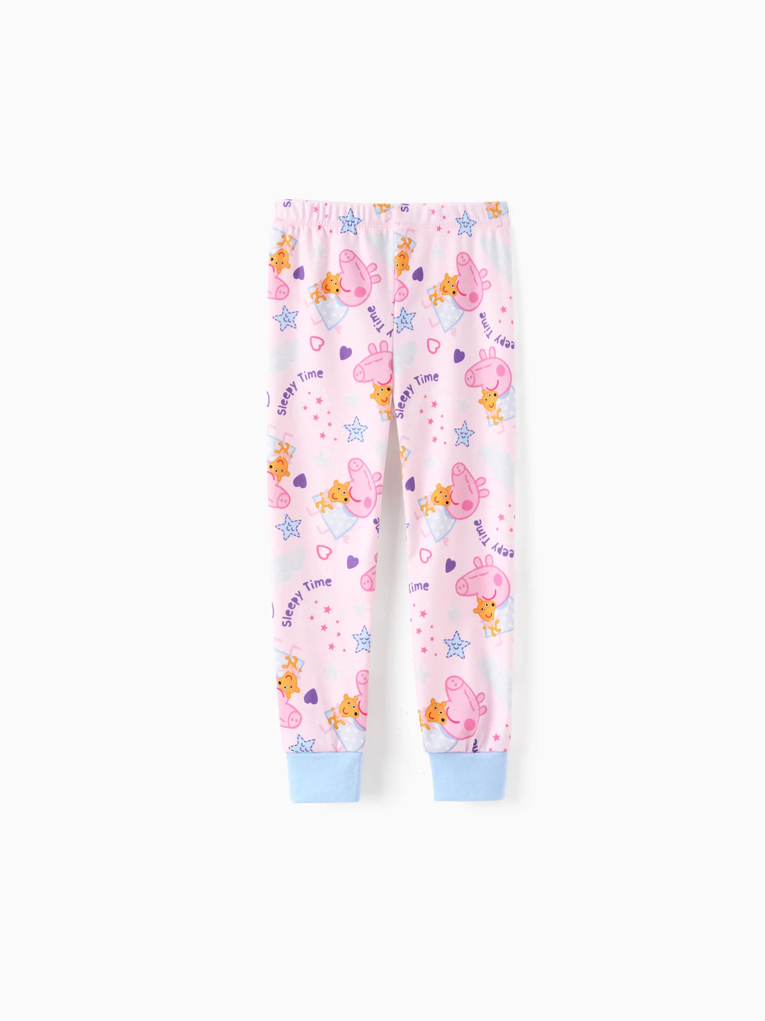 Conjunto de pijama de Peppa Pig para niña pequeña Naia™ Sleepy Time de 2 piezas con estampado de estrellas, manga corta y ajuste ceñido, color rosa