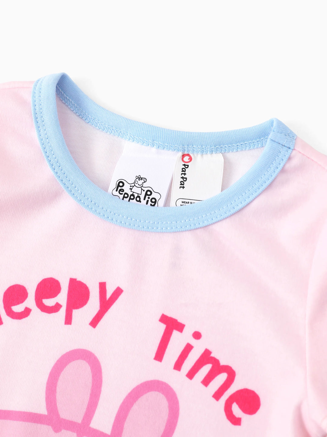 Conjunto de pijama de Peppa Pig para niña pequeña Naia™ Sleepy Time de 2 piezas con estampado de estrellas, manga corta y ajuste ceñido, color rosa