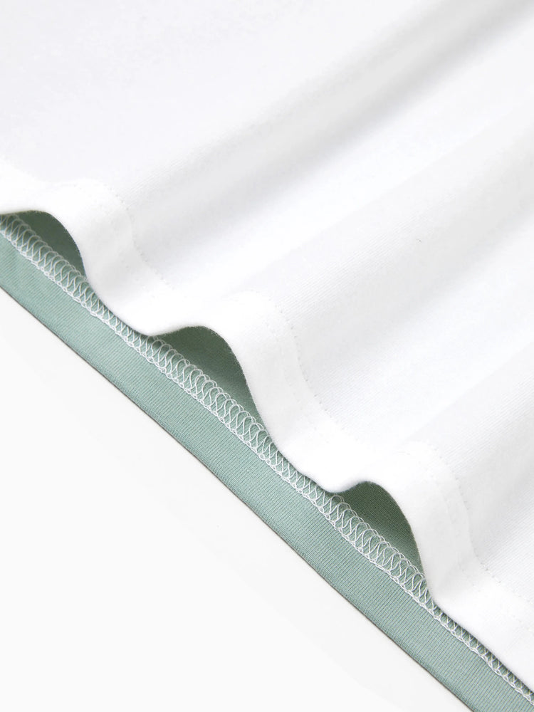 Daddy & Son Sets Green Striped Polo Shirt Light Green