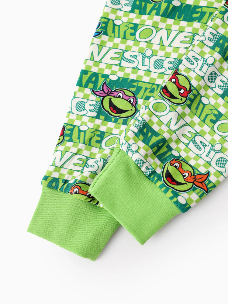 Ensemble pyjama 2 pièces en bambou ajusté Tortues Ninja pour tout-petit/enfant garçon, abricot