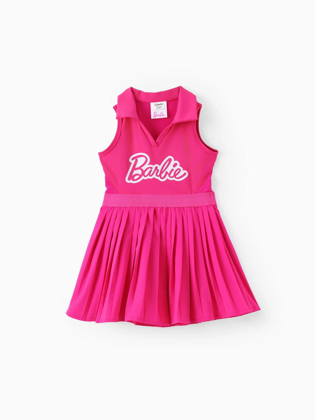 Vestido deportivo sin mangas Barbie Mommy and Me de 1 pieza en rosa intenso