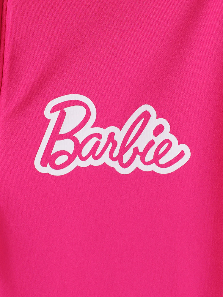 Barbie Mommy and me 1pc Polo Sporty Sleeveless Dress Hot Pink