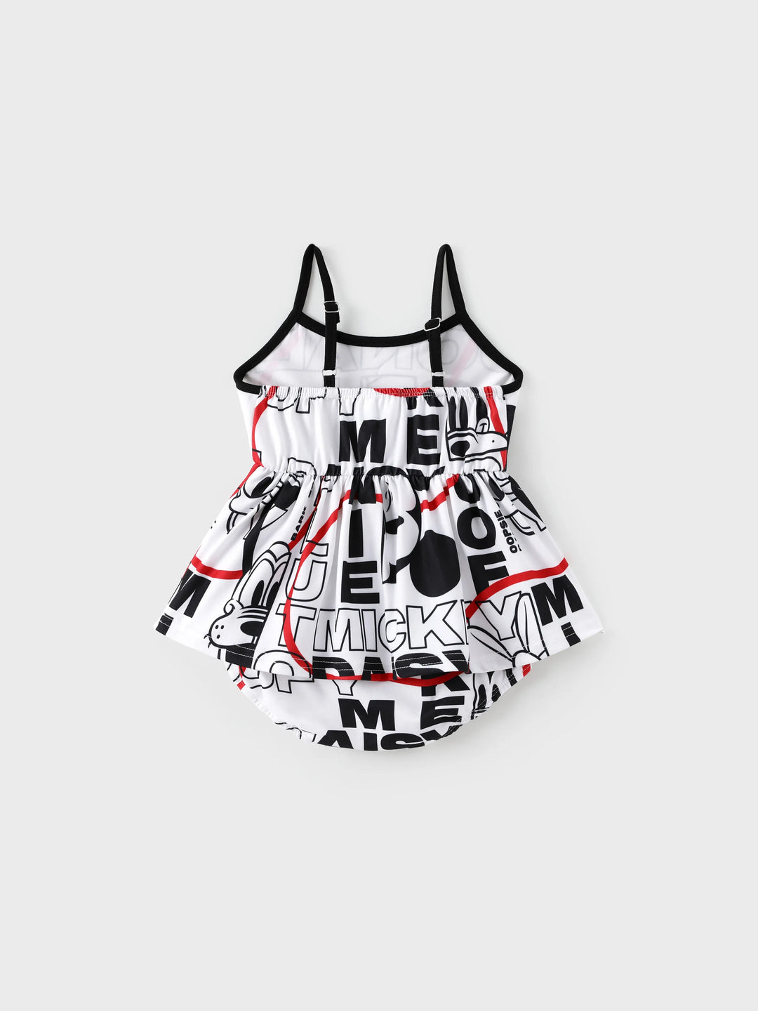 Disney Mickey and Friends Family Matching Graffiti Casual Dress/T-shirt/jumpsuit Black