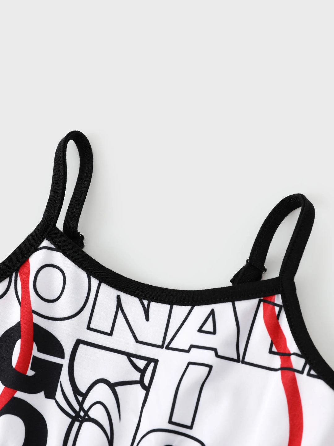 Vestido casual de graffiti para mamá y niña de Disney Mickey y sus amigos Negro