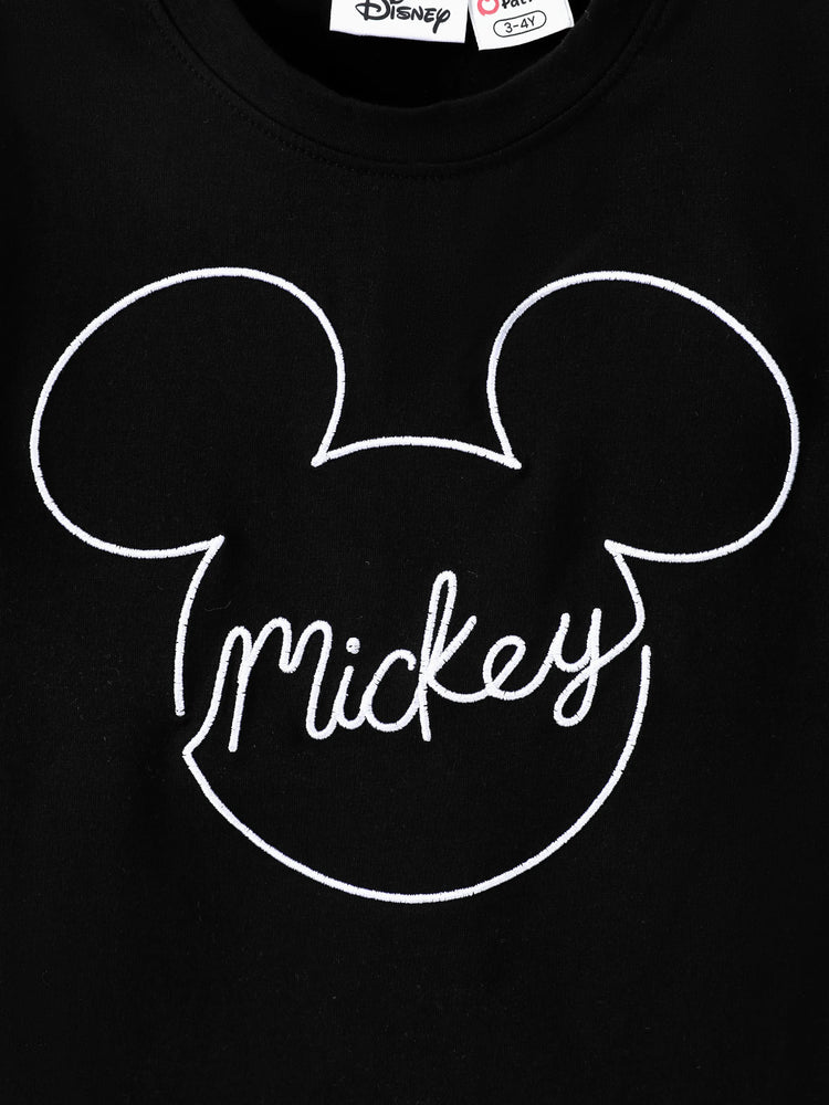 Daddy and Me Disney Mickey and Friends Family matching 1pc Mickey Mouse Allover Print Sporty Dress/Cotton Top /Romper
Expression Casual Suits Family Set 3pcs Cotton Unisex Black