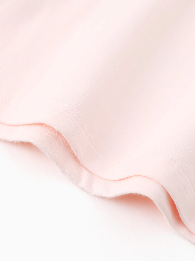 Ensemble 2 pièces Disney Mickey et ses amis pour petite fille, haut à manches volantées et jupe en maille à pois Minnie Mouse, rose clair