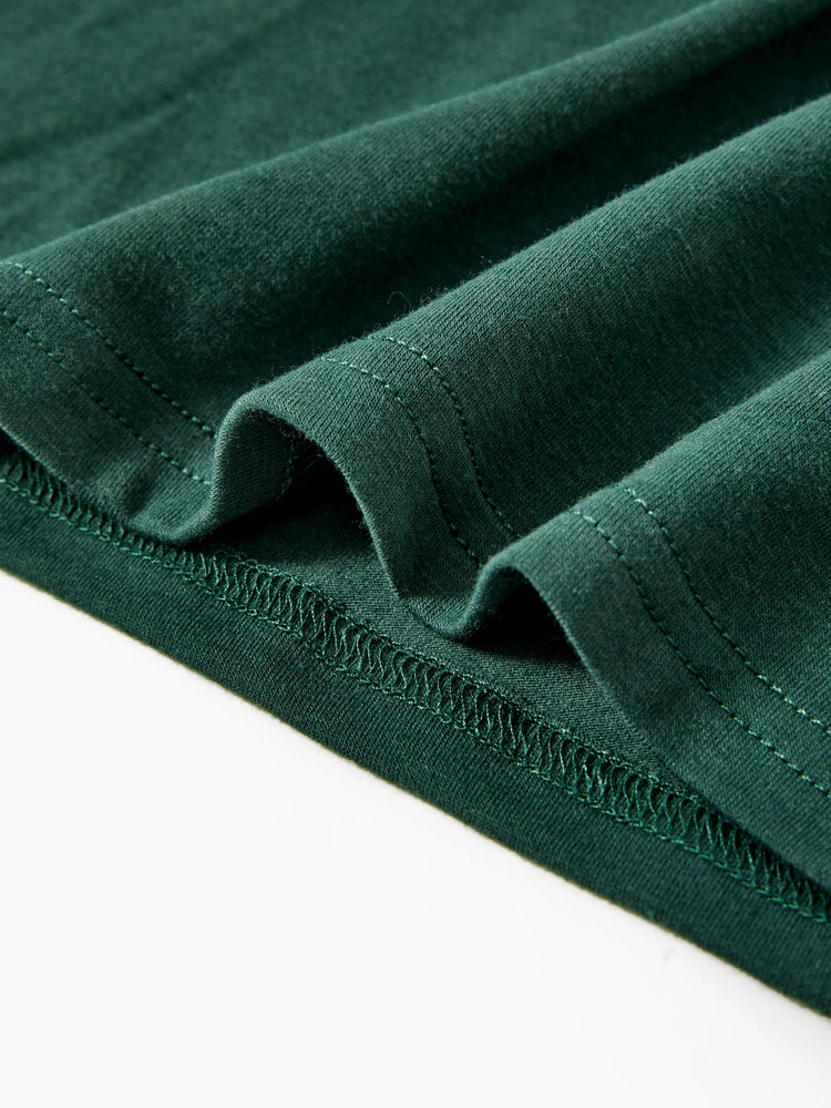 Ensemble 2 pièces à imprimé floral tropical pour garçon, mélange polyester-élasthanne, vert