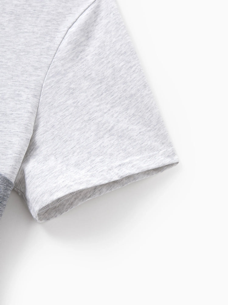 Matching Family Outfits Summer Set Colorblock Cotton Short-sleeve Shirt or Blue Tank Knit Dress for Vacation Royal Blue