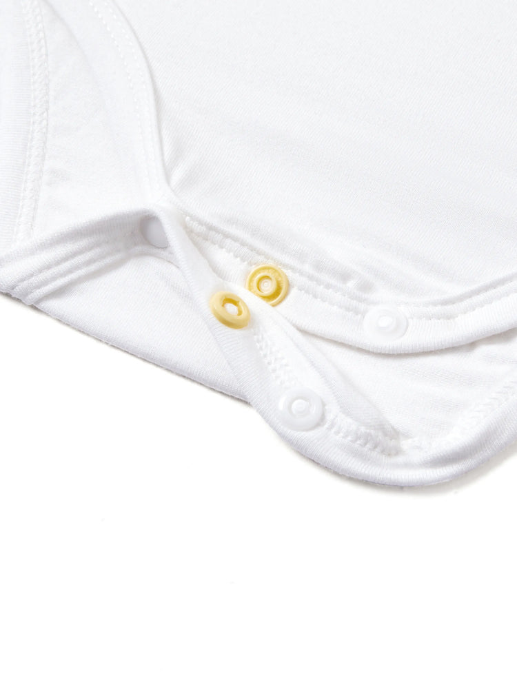 Bamboo Baby Boy/Girl Casual Romper White