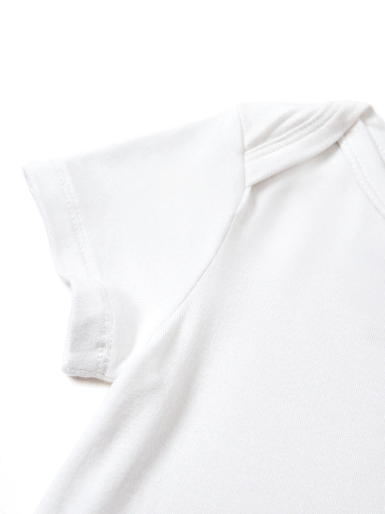 Bamboo Baby Boy/Girl Casual Romper White