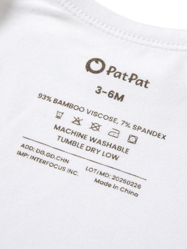 Bamboo Baby Boy/Girl Casual Romper White
