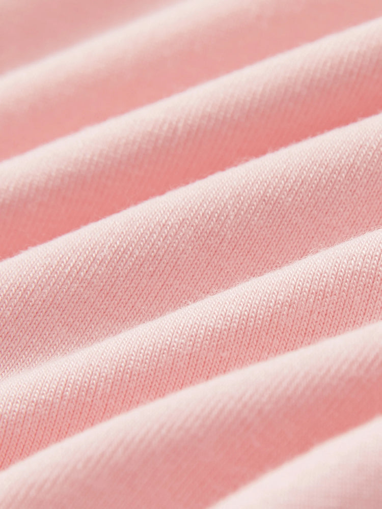 Barboteuse décontractée en bambou pour bébé garçon/fille, rose