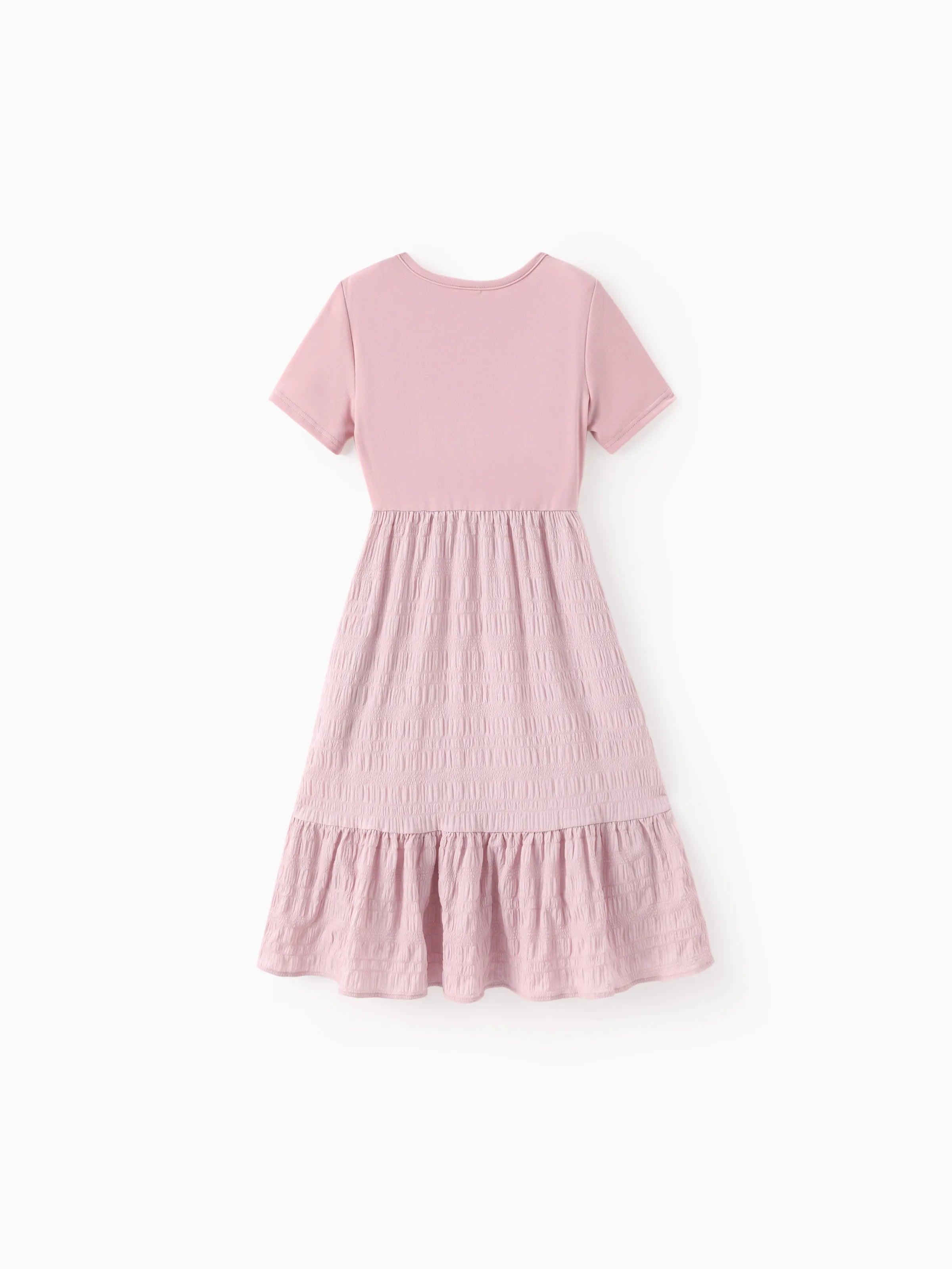 Kid Girl Ruffled Boho Casual Maxi Dress with Pockets Pink, Pink / 6-7 Years Kid Girl Ruffled Boho Casual Maxi Dress with Pockets Pink, Pink / 6-7 Years
