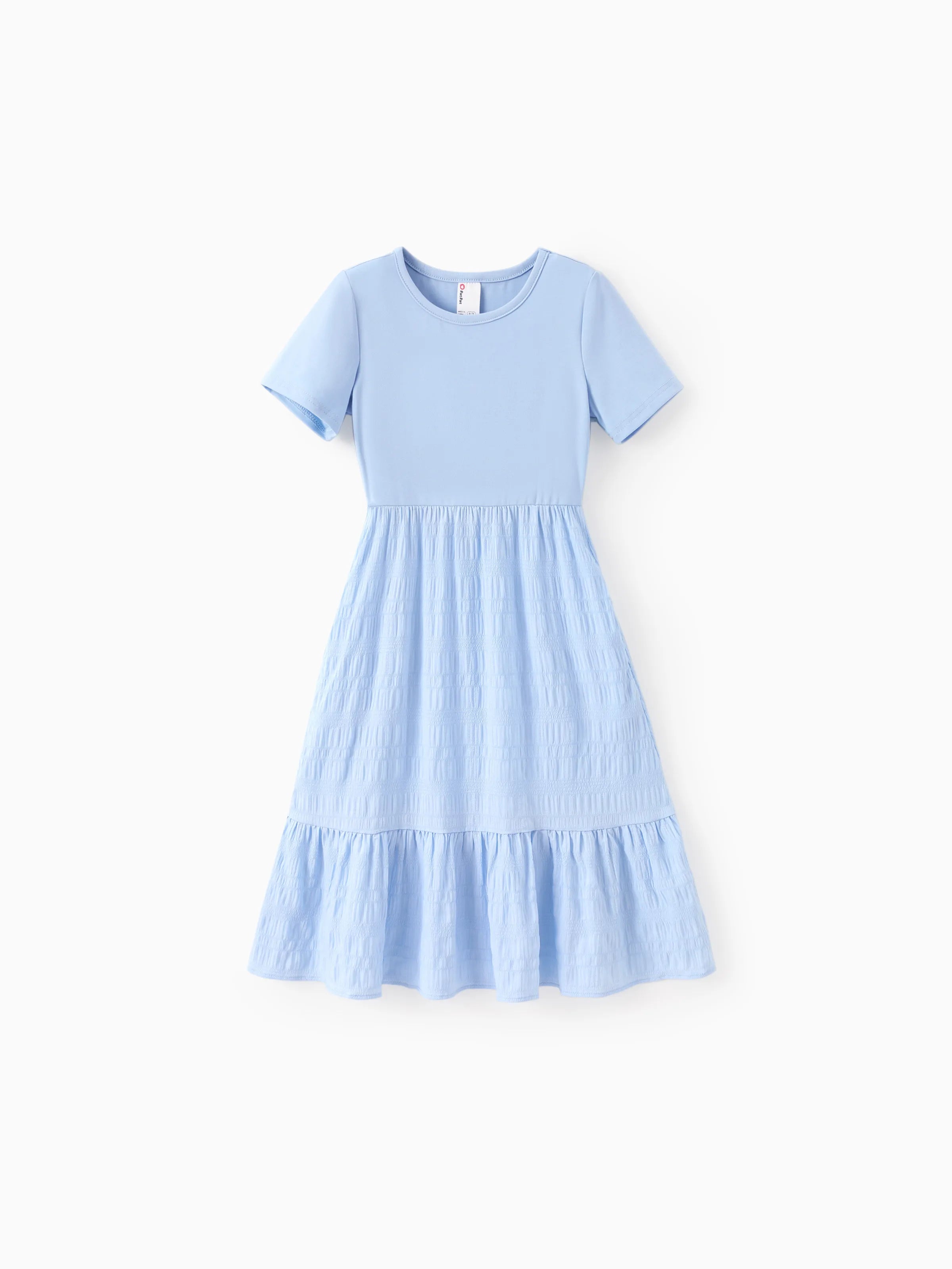 Kid Girl Ruffled Boho Casual Maxi Dress with Pockets Blue, Blue / 6-7 Years Kid Girl Ruffled Boho Casual Maxi Dress with Pockets Blue, Blue / 6-7 Years