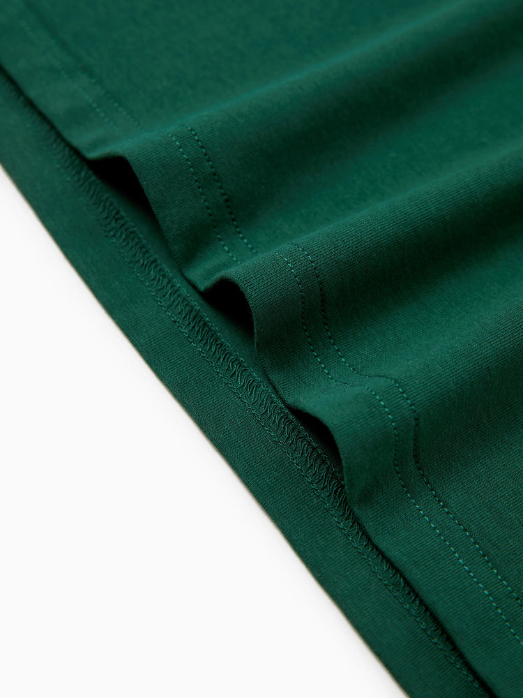 Matching Family Outfits Tropical Floral Print Strap Dress or Short-sleeve Colorblock Shirts Set Pale Green