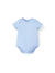 Bamboo baby casual romper, blue.