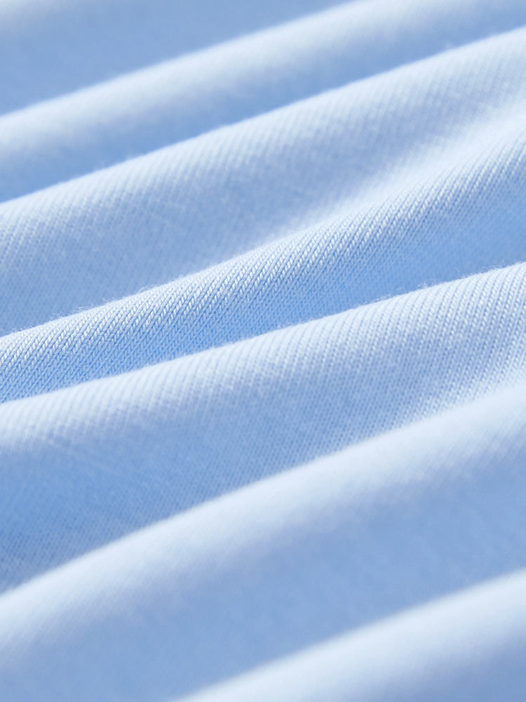 Mono informal de bambú para bebé niño/niña azul