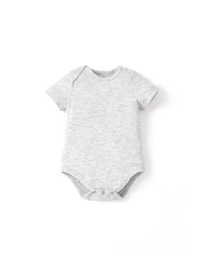 Bamboo baby casual romper, grey.