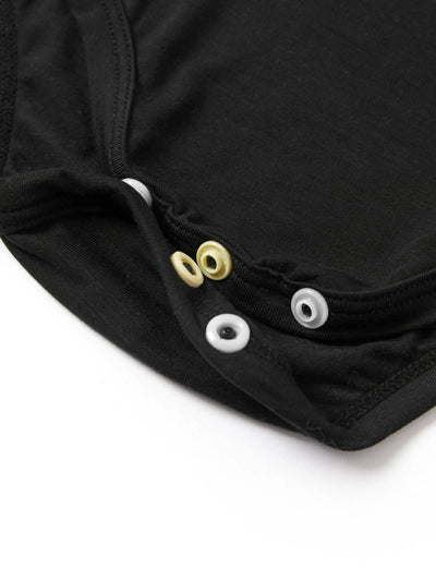 Bamboo Baby Boy/Girl Casual Romper Black