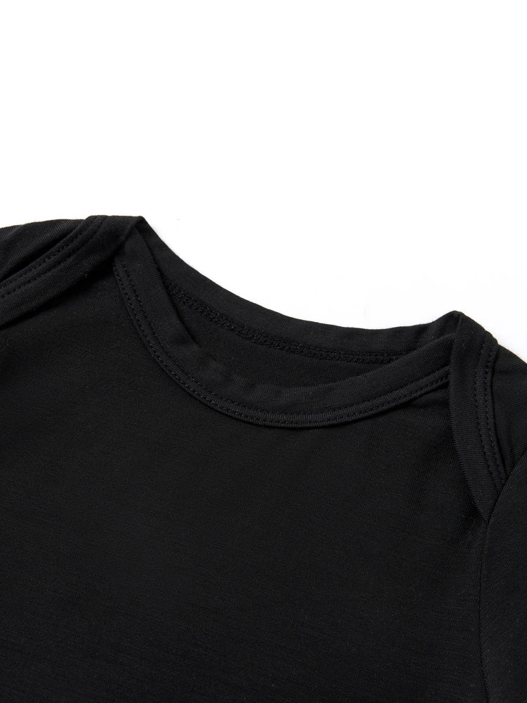 Bambus Baby Jungen/Mädchen Casual Strampler schwarz