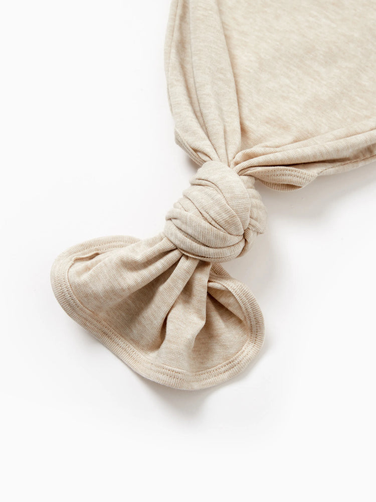 Gigoteuse en laine pour bébé fille, robe avec bandeau, abricot