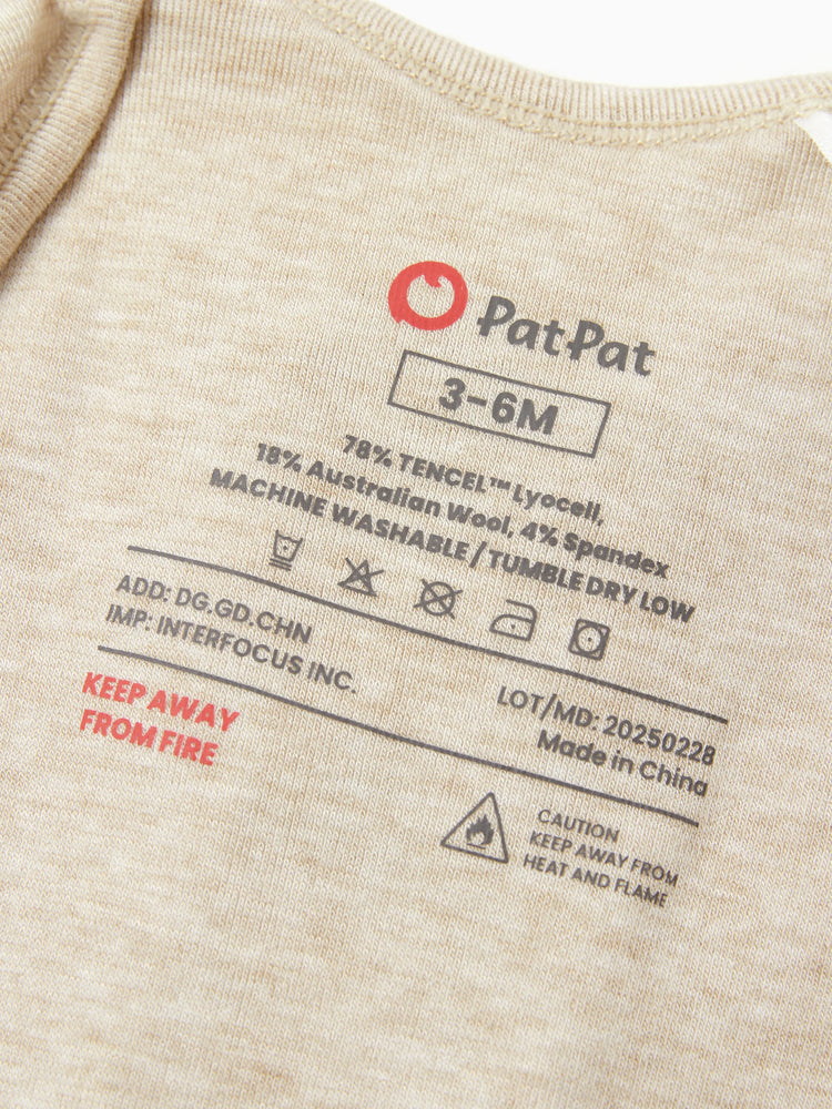 Gigoteuse en laine pour bébé fille, robe avec bandeau, abricot