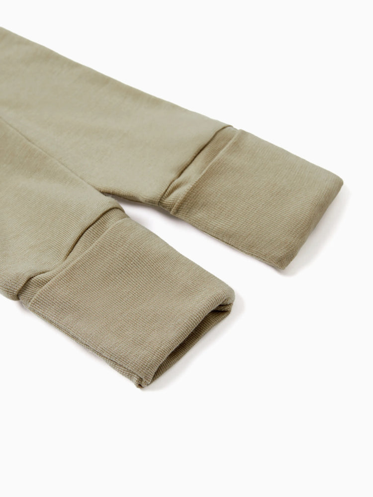 Baby Boy/Girl Solid Color Baby Sleeping Bag Infant Gown with Hat Light Green