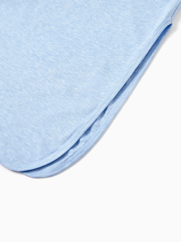 Gigoteuse bébé garçon/fille couleur unie, robe bébé avec bonnet bleu clair