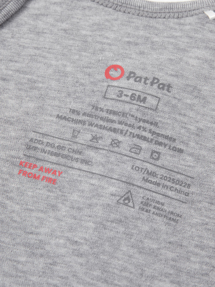 Gigoteuse bébé garçon/fille couleur unie avec bonnet gris